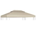 Miniatyrbild 1 av 2: Paviljongtak 310 g/m² 3 x 4 m beige