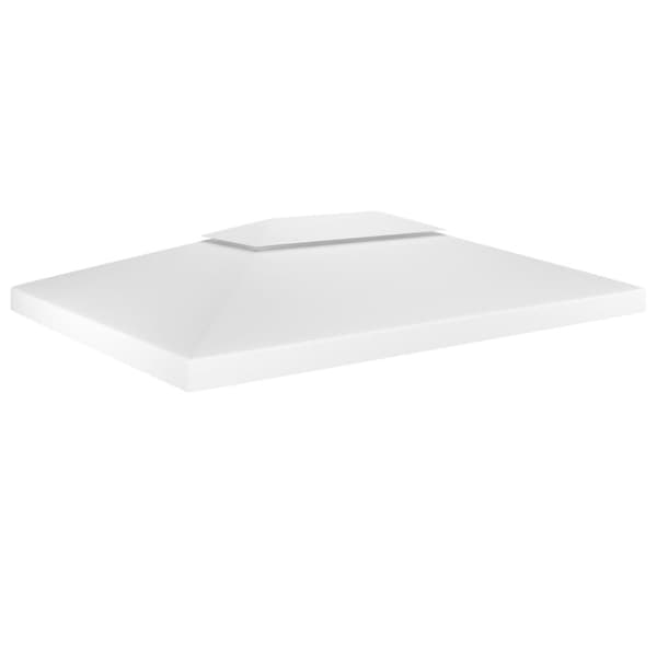 Paviljongtak med ventilering 310 g/m² 4x3 m vit