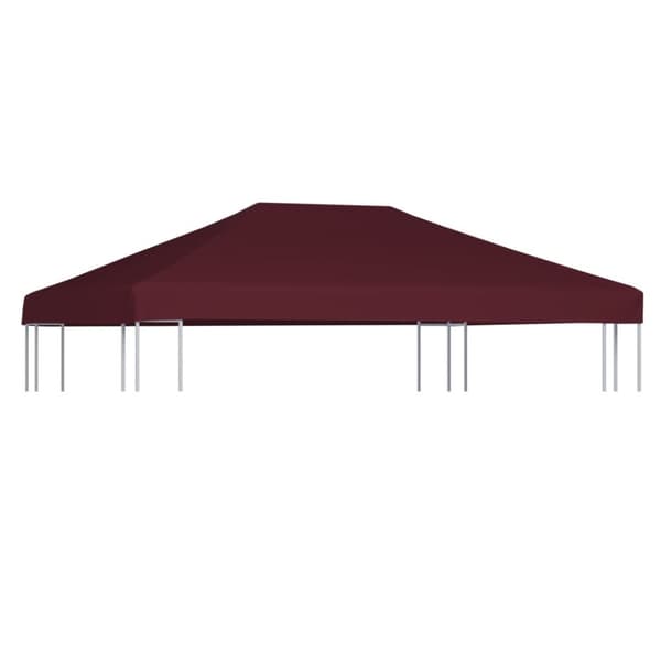 Paviljongtak 310 g/m² 3x4 m vinröd