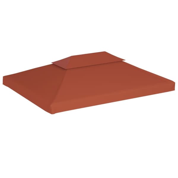 Paviljongtak med ventilering 310 g/m² 4x3 m terrakotta