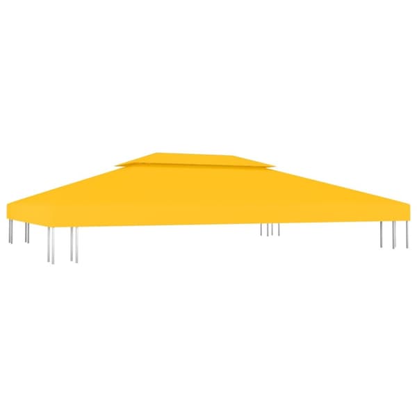Paviljongtak med ventilering 310 g/m² 4x3 m gul