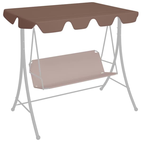 Reservtak för hammock brun 188/168x145/110 cm