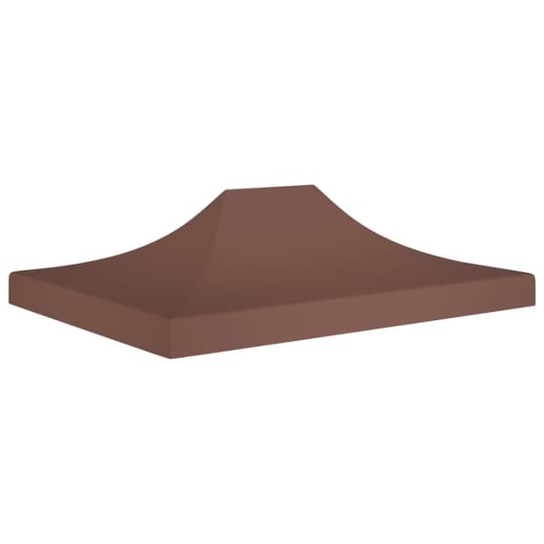 Tak till partytält 4x3 m brun 270 g/m²