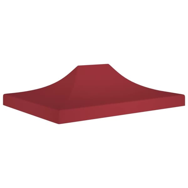 Tak till partytält 4x3 m vinröd 270 g/m²