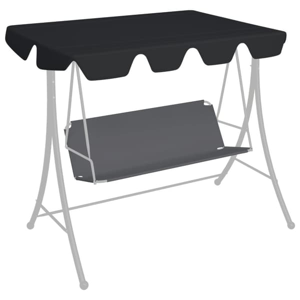 Reservtak för hammock svart 150/130x105/70 cm