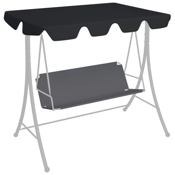 Reservtak för hammock svart 188/168x145/110 cm