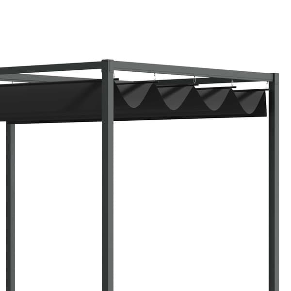 Rootz Sun Protection Pergola - Puutarhakatos - Ulkopaviljonki - Metallirunko - Jatkettava katto - UV-suojattu kansi - 298cm x 213cm x 221cm