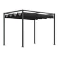 Pikkukuva 1 / 11: Rootz Sun Protection Pergola - Puutarhakatos - Ulkopaviljonki - Metallirunko - Jatkettava katto - UV-suojattu kansi - 298cm x 213cm x 221cm