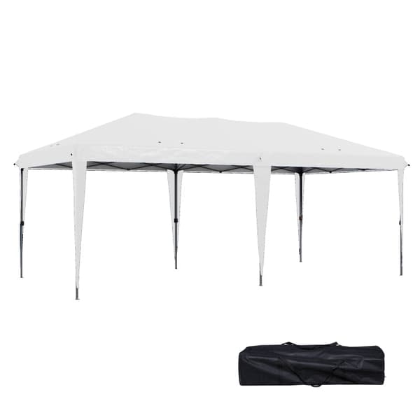 Rootz Pop-Up-tält - Utomhustak - Event Shelter - UV-skydd - Rymlig design - 5,85 m x 2,95 m x 2,65 m