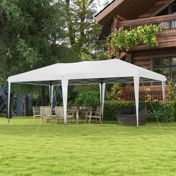 Rootz Pop-Up-tält - Utomhustak - Event Shelter - UV-skydd - Rymlig design - 5,85 m x 2,95 m x 2,65 m