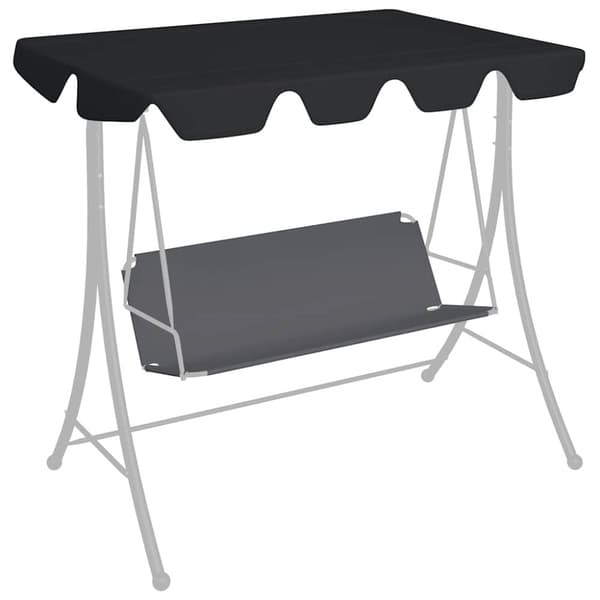 Reservtak för hammock svart 188/168x145/110 cm