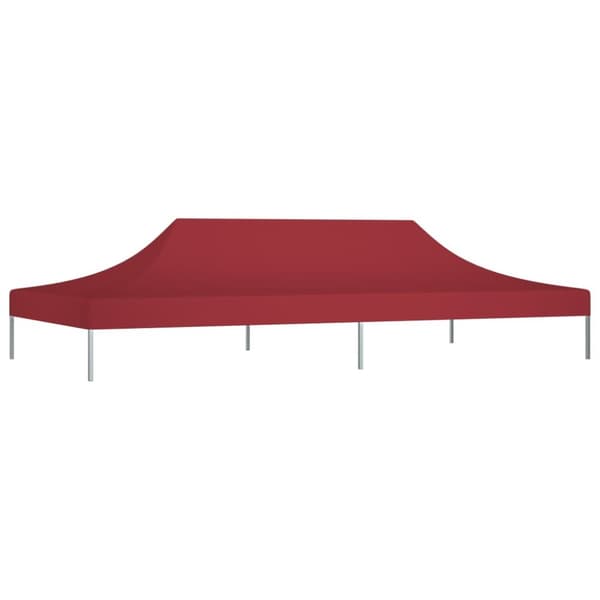 Tak till partytält 6x3 m vinröd 270 g/m²