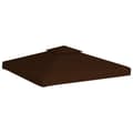 Miniatyrbild 2 av 2: Paviljongtak med ventilering 310 g/m² 3x3 m brun