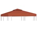 Miniatyrbild 1 av 2: Paviljongtak med ventilering 310 g/m² 3x3 m terrakotta