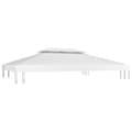 Miniatyrbild 2 av 2: Paviljongtak med ventilering 310 g/m² 4x3 m vit