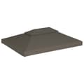 Miniatyrbild 2 av 2: Paviljongtak med ventilering 310 g/m² 4x3 m taupe