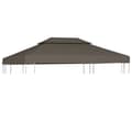 Miniatyrbild 1 av 2: Paviljongtak med ventilering 310 g/m² 4x3 m taupe