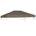 Miniatyrbild 1 av 2: Paviljongtak 310 g/m² 3x3 m taupe
