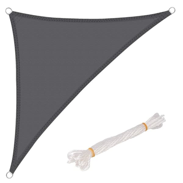 Rootz Sun Sail - Skärmtak - UV-skydd - Utomhusskydd - Trädgårdsmarkis - Uteplatsskärm - Grå - 3x3x4,25m