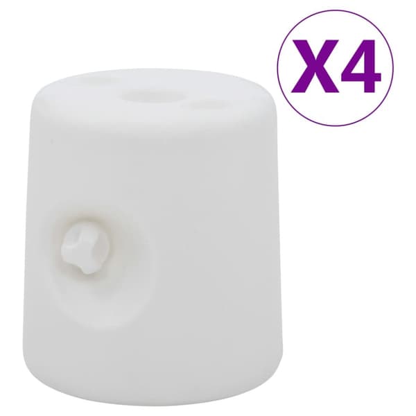 vidaXL Paviljongvikter 4 st PE vit -  Tältvikter