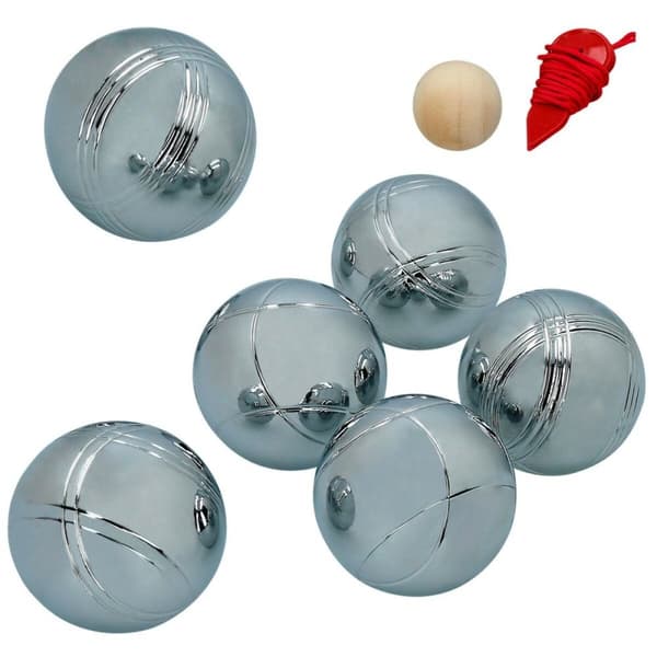 Boule-Sæt Aktive 6 Bolde Metal Forkromet stål (4 enheder)