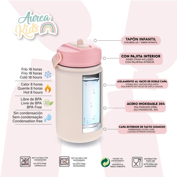 Ballet stainless steel bottle 330ml