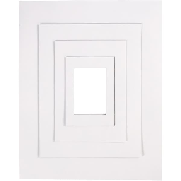 Passepartoutramar - Yttermått A3 A4 A5 A6 - 400 mixade - 500 g