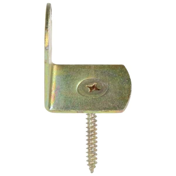 vidaXL beslag til hegnspanel 48 stk. L-formet galvaniseret metal