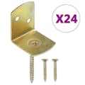 Miniatyrbillede 1 af 9: vidaXL beslag til hegnspanel 24 stk. L-formet galvaniseret metal
