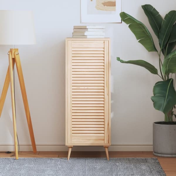 vidaXL Skåplucka lamelldesign 99,3x39,4 cm massiv furu