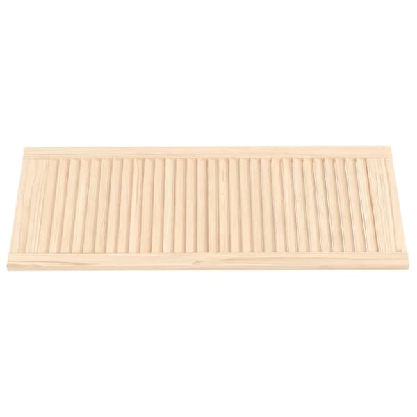 vidaXL Skåplucka lamelldesign 99,3x39,4 cm massiv furu