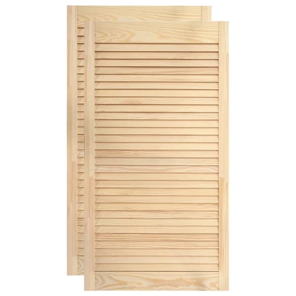 vidaXL skabslåger 2 stk. 99,5x39,4 cm lameldesign massivt fyrretræ