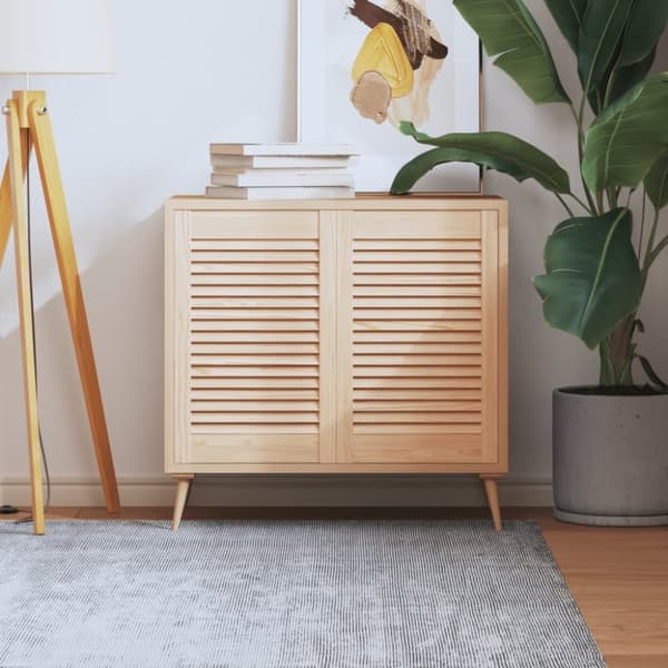 vidaXL Skåpluckor lamelldesign 2 st 61,5x39,4 cm massiv furu
