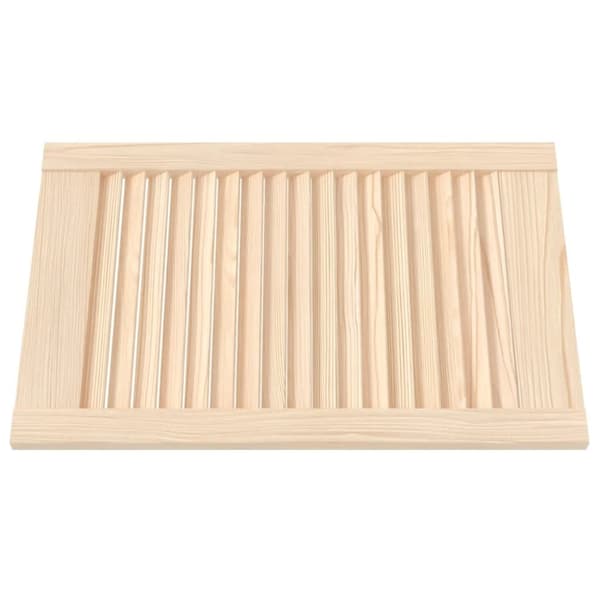 vidaXL Skåpluckor lamelldesign 2 st 61,5x39,4 cm massiv furu