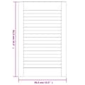 Miniatyrbild 7 av 7: vidaXL Skåpluckor lamelldesign 2 st 61,5x39,4 cm massiv furu