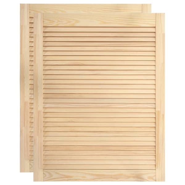 vidaXL Skåpluckor lamelldesign 2 st 61,5x39,4 cm massiv furu