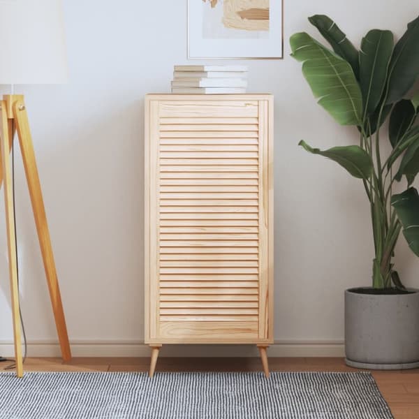vidaXL Skåplucka lamelldesign 99,3x49,4 cm massiv furu