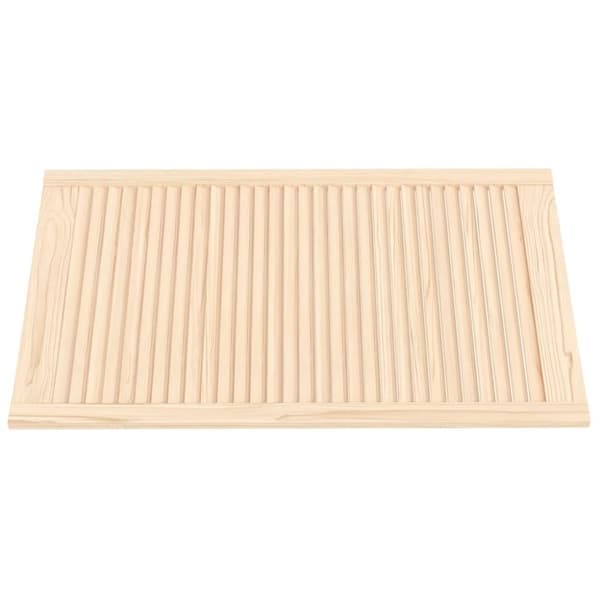 vidaXL Skåpluckor lamelldesign 2 st 99,3x59,4 cm massiv furu