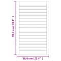 Miniatyrbild 7 av 7: vidaXL Skåpluckor lamelldesign 2 st 99,3x59,4 cm massiv furu