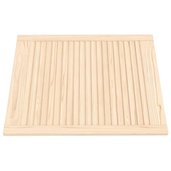 vidaXL Skåpluckor lamelldesign 4 st 69x59,4 cm massiv furu