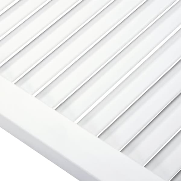 vidaXL Skåplucka lamelldesign vit 99,3x59,4 cm massiv furu