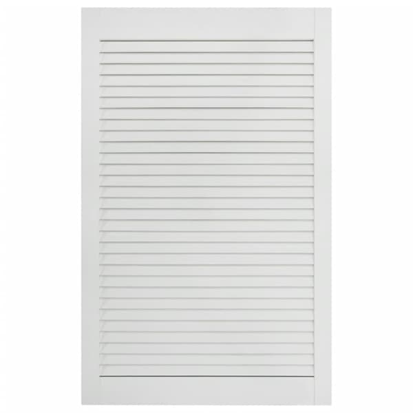 vidaXL Skåplucka lamelldesign vit 99,3x59,4 cm massiv furu