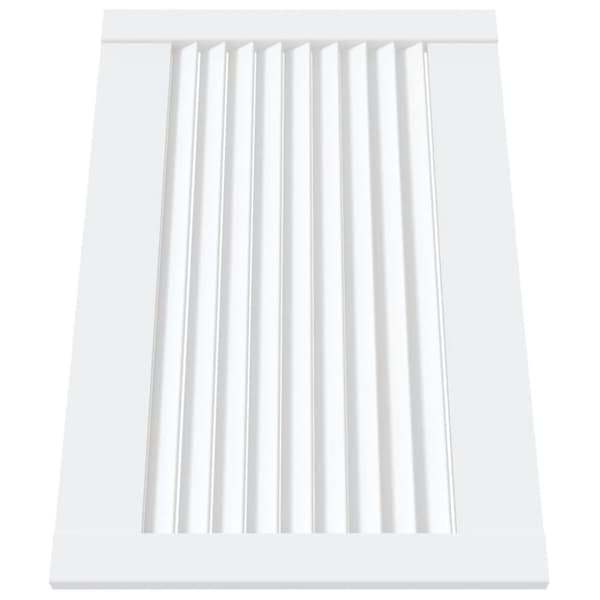 vidaXL Skåpluckor lamelldesign 2 st vit 39,5x59,4 cm massiv furu