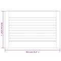 Miniatyrbild 7 av 7: vidaXL Skåpluckor lamelldesign 2 st vit 39,5x59,4 cm massiv furu