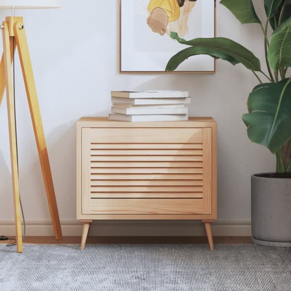 vidaXL Skåplucka lamelldesign 39,5x59,4 cm massiv furu
