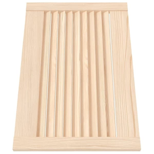vidaXL Skåplucka lamelldesign 39,5x59,4 cm massiv furu