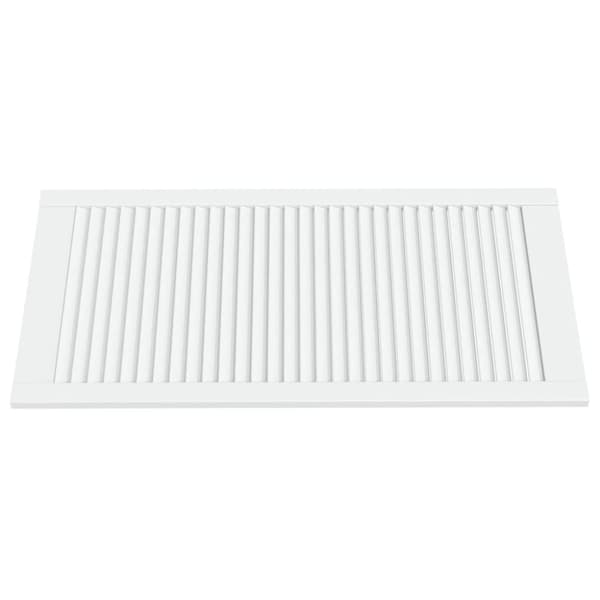 vidaXL Skåpluckor lamelldesign 4 st vit 99,3x49,4 cm massiv furu