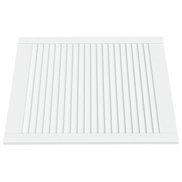 vidaXL Skåpluckor lamelldesign 4 st vit 69x59,4 cm massiv furu