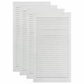 Miniatyrbild 1 av 7: vidaXL Skåpluckor lamelldesign 4 st vit 99,3x39,4 cm massiv furu
