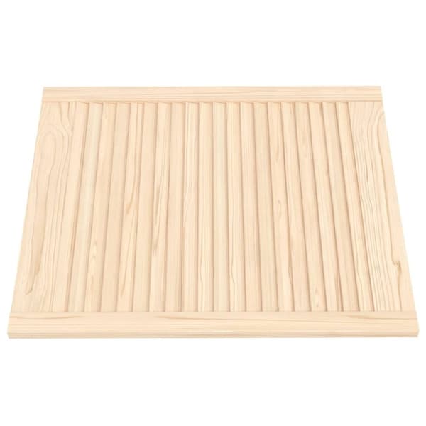 vidaXL Skåplucka lamelldesign 69x59,4 cm massiv furu